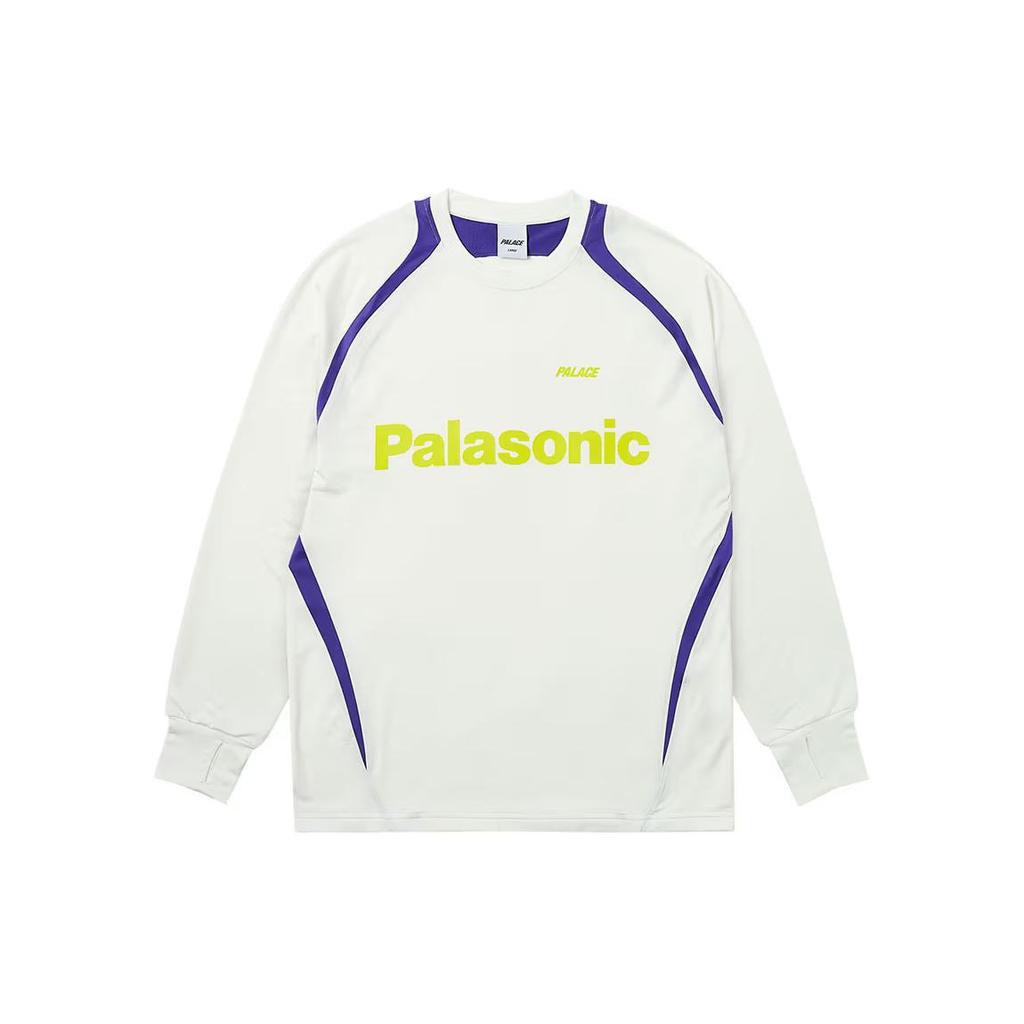 PALACE SS24 TRAIL RUNNER LONGSLEEVE Soccer Jersey Unisex White P26ES018