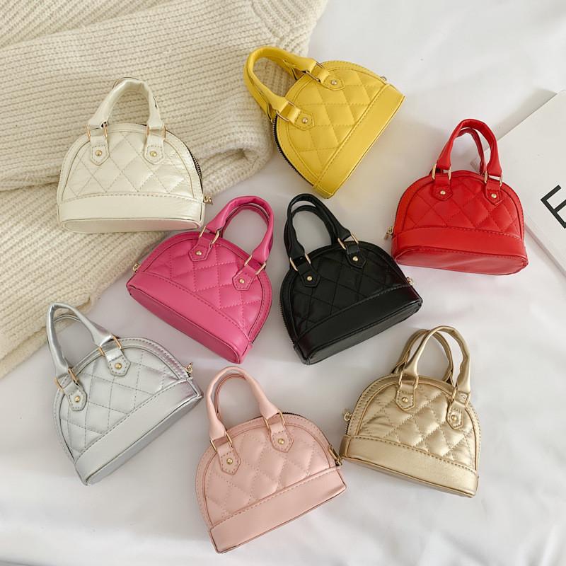 Adorable Mini Shell Bag For Kids Stylish Korean Design With Soft Pu Leather Material