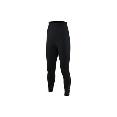 High Waist Solid Color Brand Logo Nine-Point Shaping Pants Women Bottoms Black DV9021-010