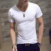 Summer Men's Solid Color Short Sleeve Round Neck Plus Size Casual T-shirt