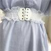 Sweet Versatile Lace Belt for Women's Matching Dress Summer Plastic Waist Elastic Buckle for Women's Lace Strap Waist Cover