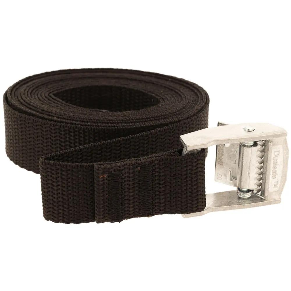 Fastening Strap 25mm x 150cm with Self-Locking Buckle Silver 250kg