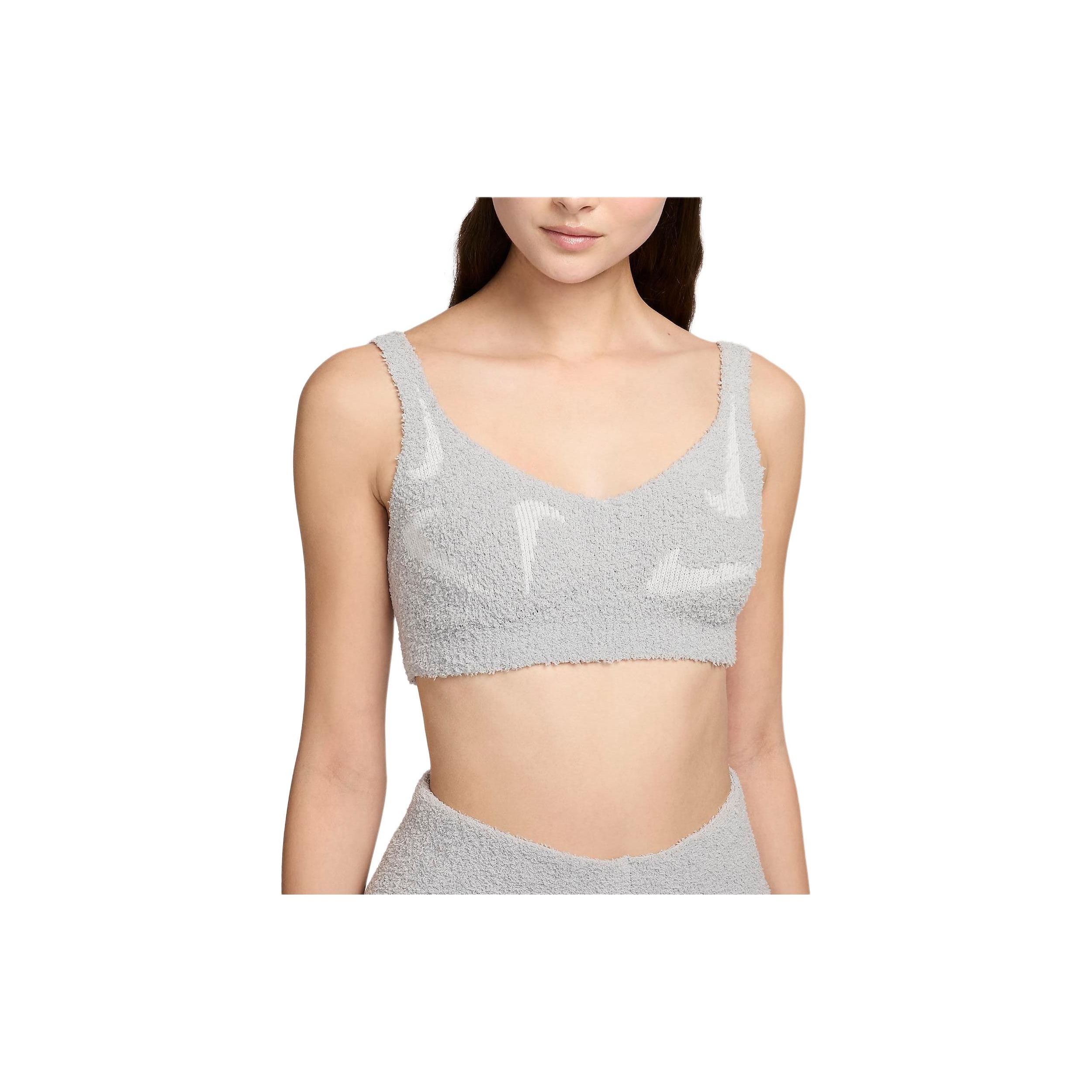 

Nike Логотип Узор Повседневный Бюстгальтер Майка Женские топы Светло-Дымчато-Серый FD4275-077 S