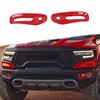 2PCS Red Front Fog Light Lamp Decor Cover Trim for Ram 1500 TRX
