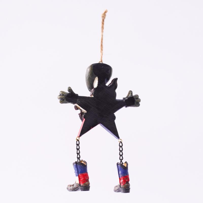 Creative Car Pendant Cute Cowboy Statue Car Rearview Mirror Pendant Decoration Home Decor Backpack Hanging Ornament