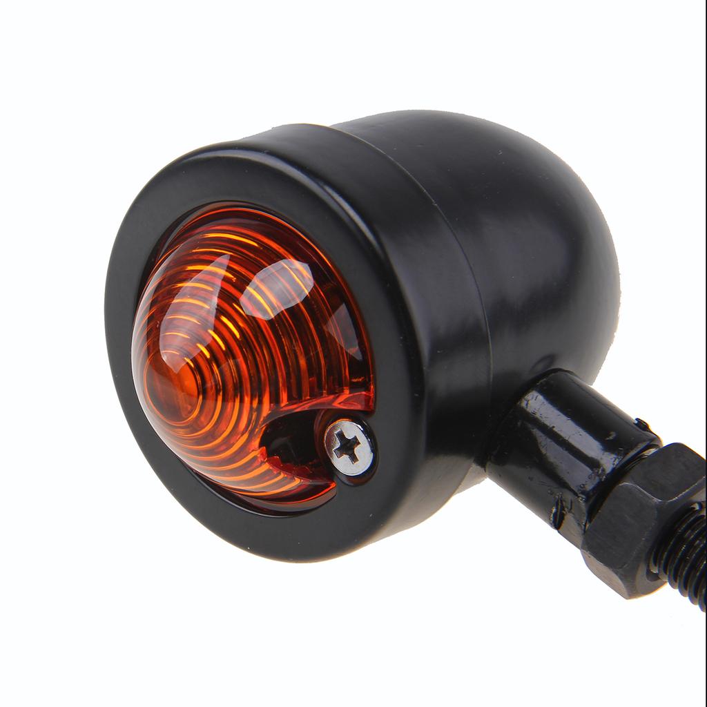 Motorcycle Universal Turn Signal Lights Mini Blinker Amber Indicator Signal Lamp 12V Retro Motor Flasher Cafe Racer Accessories
