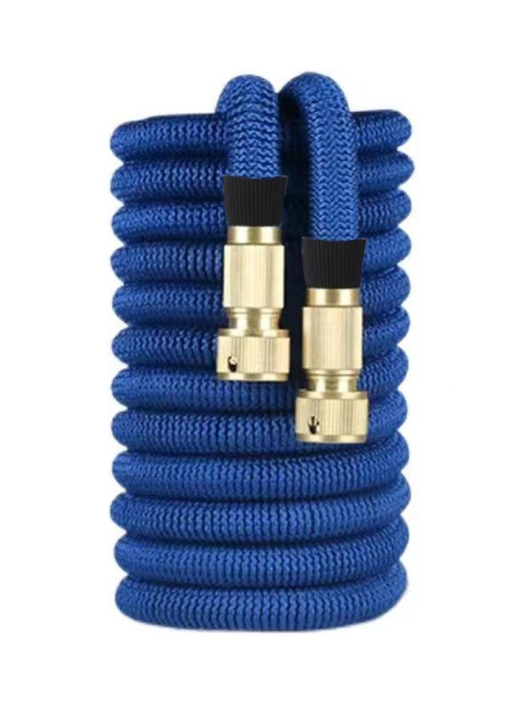 High-Pressure Telescopic Water Hose with Explosion-Proof Nozzle, Ideal for Car Wash and Garden Watering.