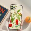 Red Chilli Pepper Pattern Funda Case For iPhone 16 15 14 Pro Max 11 12 13 Pro Max Mini XR 16 15 Plus 16e Phone Cover