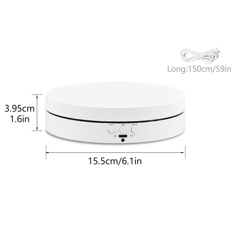 

Automatic Rotating Display Stand for Photography, Video, and Live Streaming with Remote Control Button - No Remote, No Battery