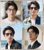 Metal Blue Light Blocking UV Large Polygonal Photochromic Suitable for Indoors PC Business Casual UV Protection Black Frame [OCCI CHIARI] Men's