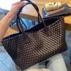 Handbag Tote Bag Shoulder Bag Large-capacity Woven Bag Simple Casual Summer New Fashionable All-matching Personality
