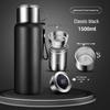316 Stainless Steel Men's Large Capacity Insulated Outdoor Travel Mug with Tea & Water Separation, Custom Logo