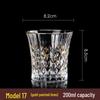 European Style Gilded Crystal Whisky Glass