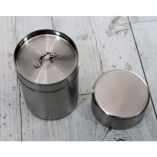 Castle Enterprise Asahi Yuyukibo Stainless Steel Tea Caddy with Gift Packaging