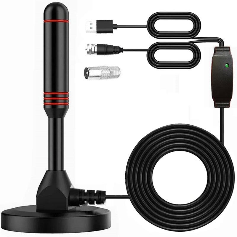 

Портативная антенна HDTV - приемник сигнала 8K 4K HDTV с четким изображением и звуком, подходит для всех видов ТВ, для использования в помещении и на улице