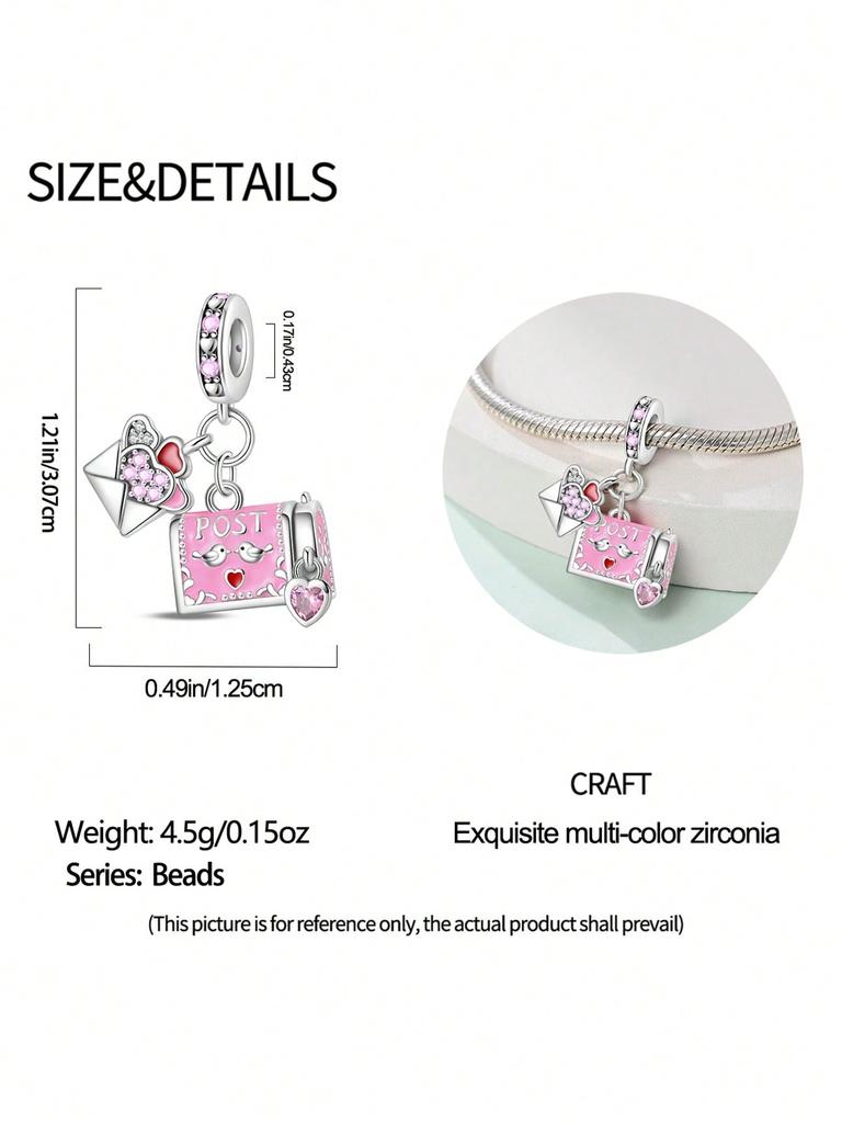 Charms Silber Rosa Rakete Roboter Handy Perlen Charm Kupferbeschichtet Passend Kupferoriginal Armband Für Schmuckherstellung Diy Charm