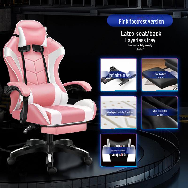 Ergonomischer Racing Gaming Stuhl Liege mit Dreh- und Hubfunktionen