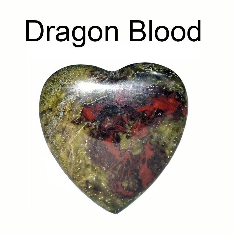 Heart-Shaped Natural Crystal Gemstone Pendant (20mm)