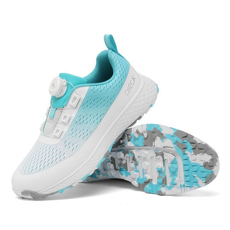 

Foreign trade golf shoes men s and women s screen names breathable rotating button small size golf shoes casual sports shoes 32