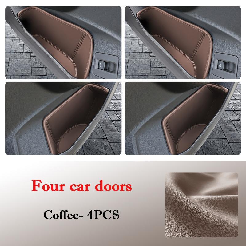 For VW Volkswagen Tayron 2026-2026 Car Door Slot Storage Box Leather Protective Pad Cover WaterProof Barrel Accessories