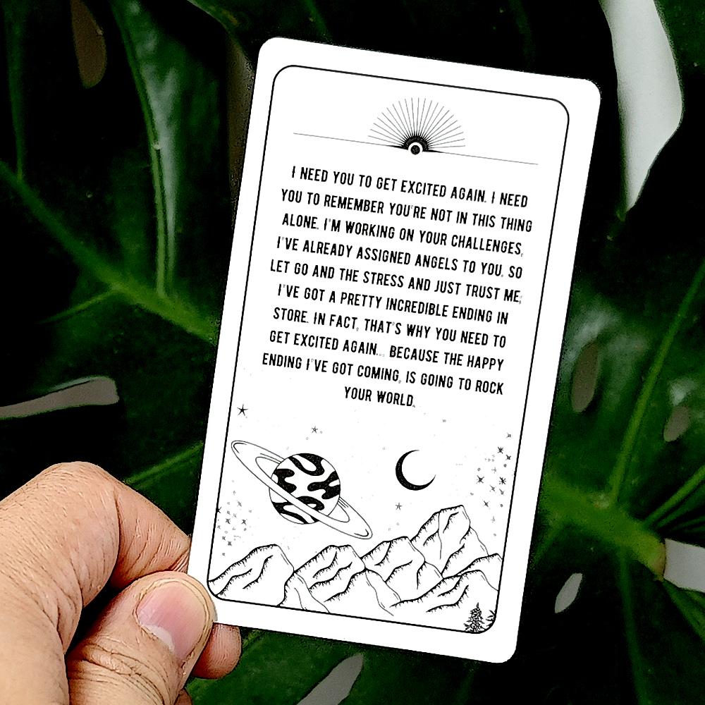Messages From The Universe Oracle Deck 10.3*6cm with Guidance From Your Guides for General Readings 54 Pcs Oracle Cards