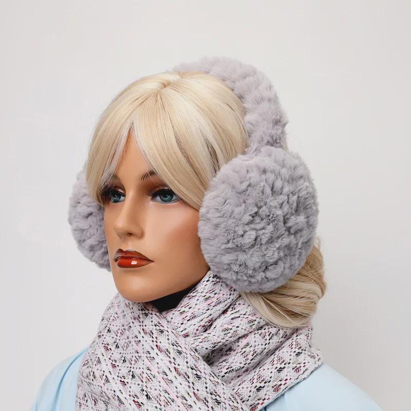 2024 Women's Winter Velvet Earmuffs: Thickened, Foldable Design for Warmth Outdoors