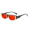 SO&EI Retro Small Square Metal Decoration Sunglasses Women Fashion Green Pink Trending Men Cat Eye Sun Glasses Shades UV400