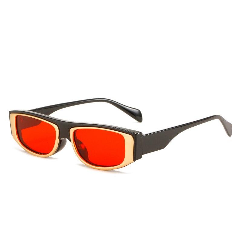 SO&EI Retro Small Square Metal Decoration Sunglasses Women Fashion Green Pink Trending Men Cat Eye Sun Glasses Shades UV400