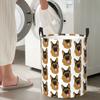 German Shepherd Dog Black And Tan Foldable Laundry Baskets Dirty Clothes Toys Storage Basket Home Organizer Box