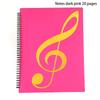 Flexible 20 Pages Piano Music Score Folder A4 Music Book Clip Sheet Note Folder Piano Paper Sheets Music Binder For Practice