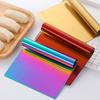 Stainless Steel Pastry Dough Cutter Manual Operation Ergonomic Handle Pizza Scraper Comfortable Grip Multi-Purpose Pizza Slicer