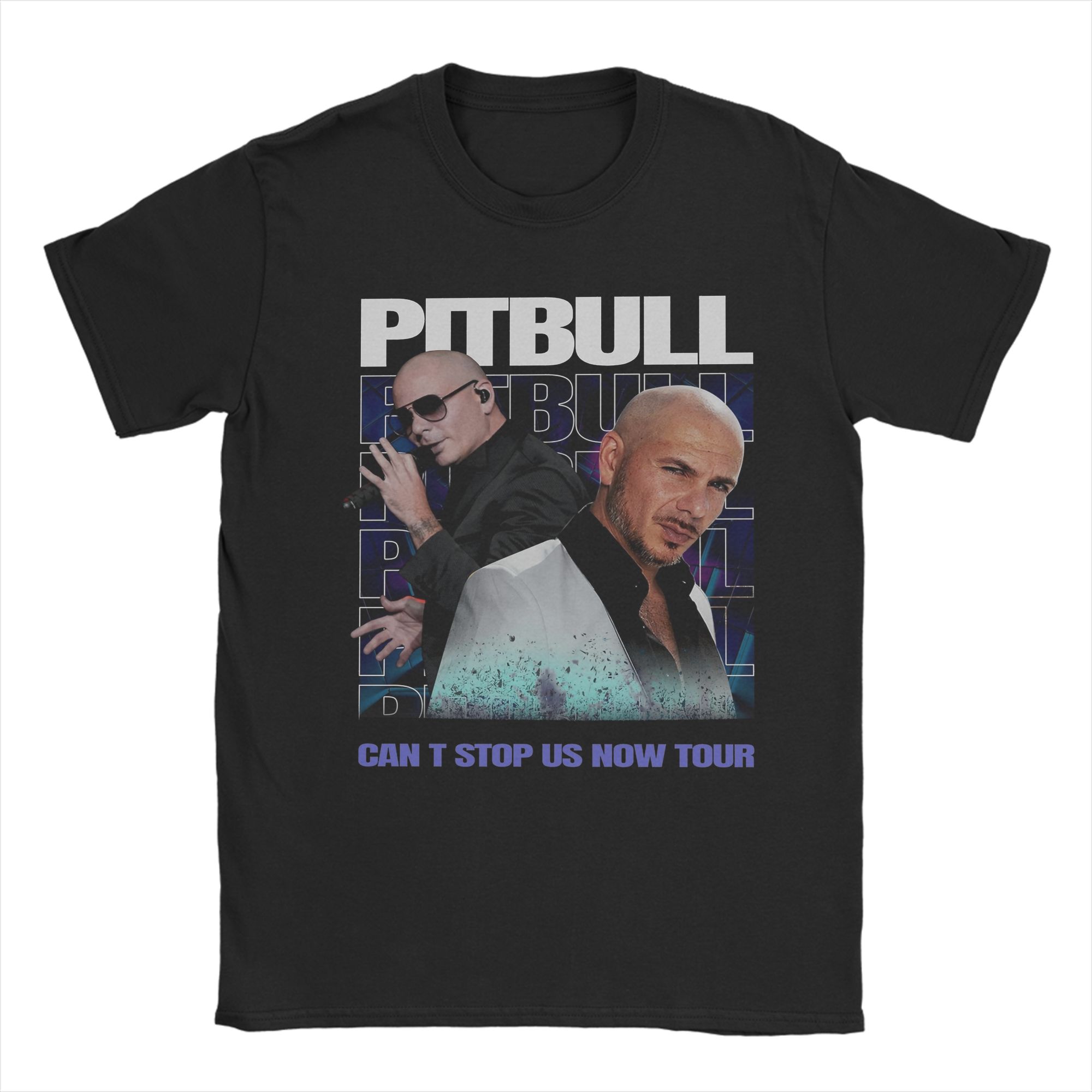 

Pitbull Mr Worldwide Men T Shirt Vintage Tees Short Sleeve O Neck T-Shirt 100% Cotton Plus Size Clothing 4XL