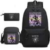 Katseye Estuche de Lápices Musicales Bolsa de Almuerzo Mochila Set de 3 Materiales Escolares para Estudiantes Adolescentes Gran Capacidad Resistente al Agua Portátil