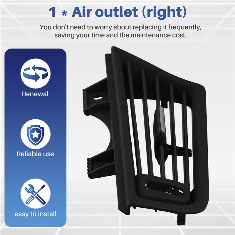 ABLZ-Car Front Right Console Grill Air Condition Outlet AC Air Conditioner Vent For BMW F10 F11 5 Series 64229166884