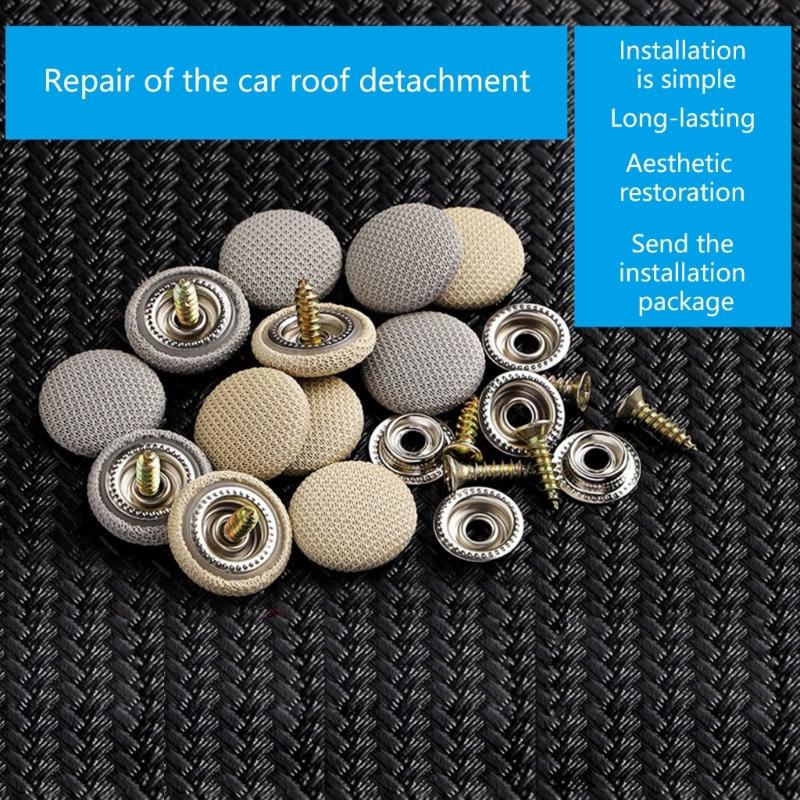 40 stuks Universele Auto Dakbekleding Bevestigingsclips Auto Interieur Reparatie Clips Metalen Klinknagel Dak Reparatie Accessoires