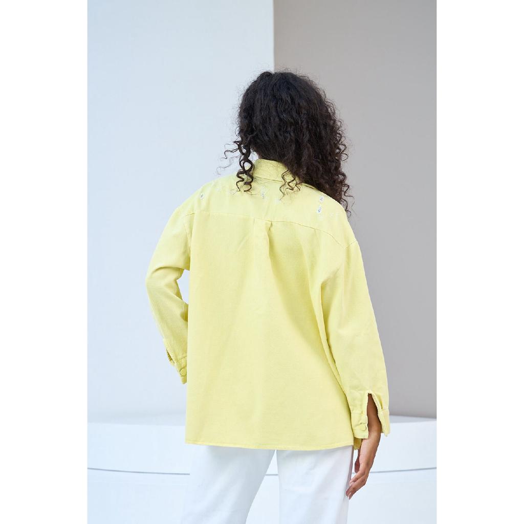 Women Colorful Denim Shirt