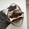 Casual Large Capacity Women's Bag, Spicy Girl Style Lamb Plush Splicing Armpit Bag, Personalized Single Shoulder Crossbody Bag