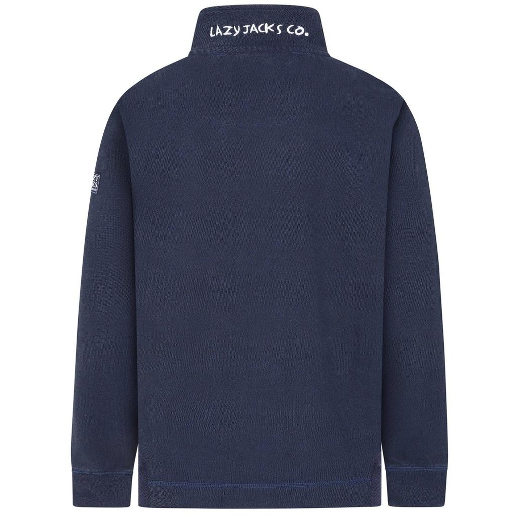 Lazy Jacks Mens Textured Quarter Zip Sweatshirt