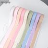 1cm Solid Matte Polyester Ribbon for Fresh Flower Bouquets - Single Color Woven Macaron Ribbon