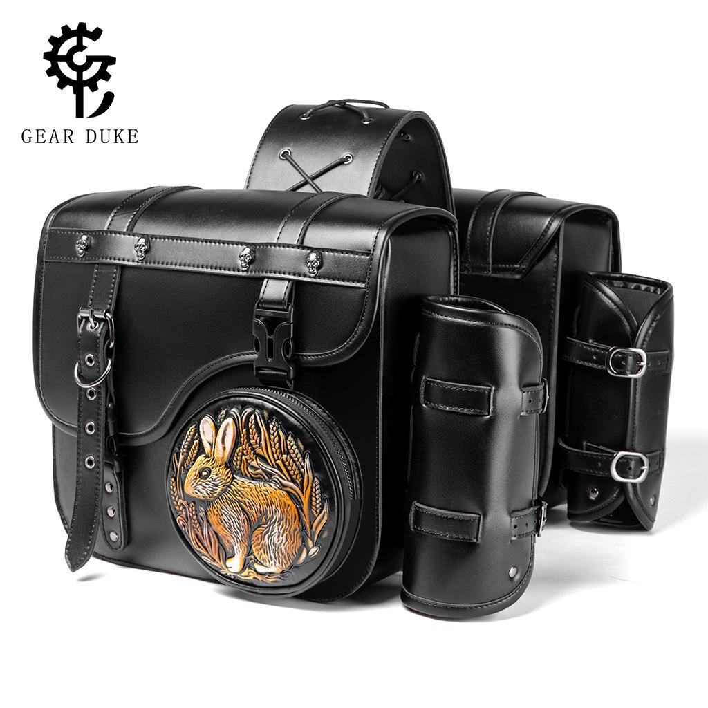 Retro Punk Style American Prince Cruise Motorcycle Side Bag E-Commerce Motorcycle Accessories