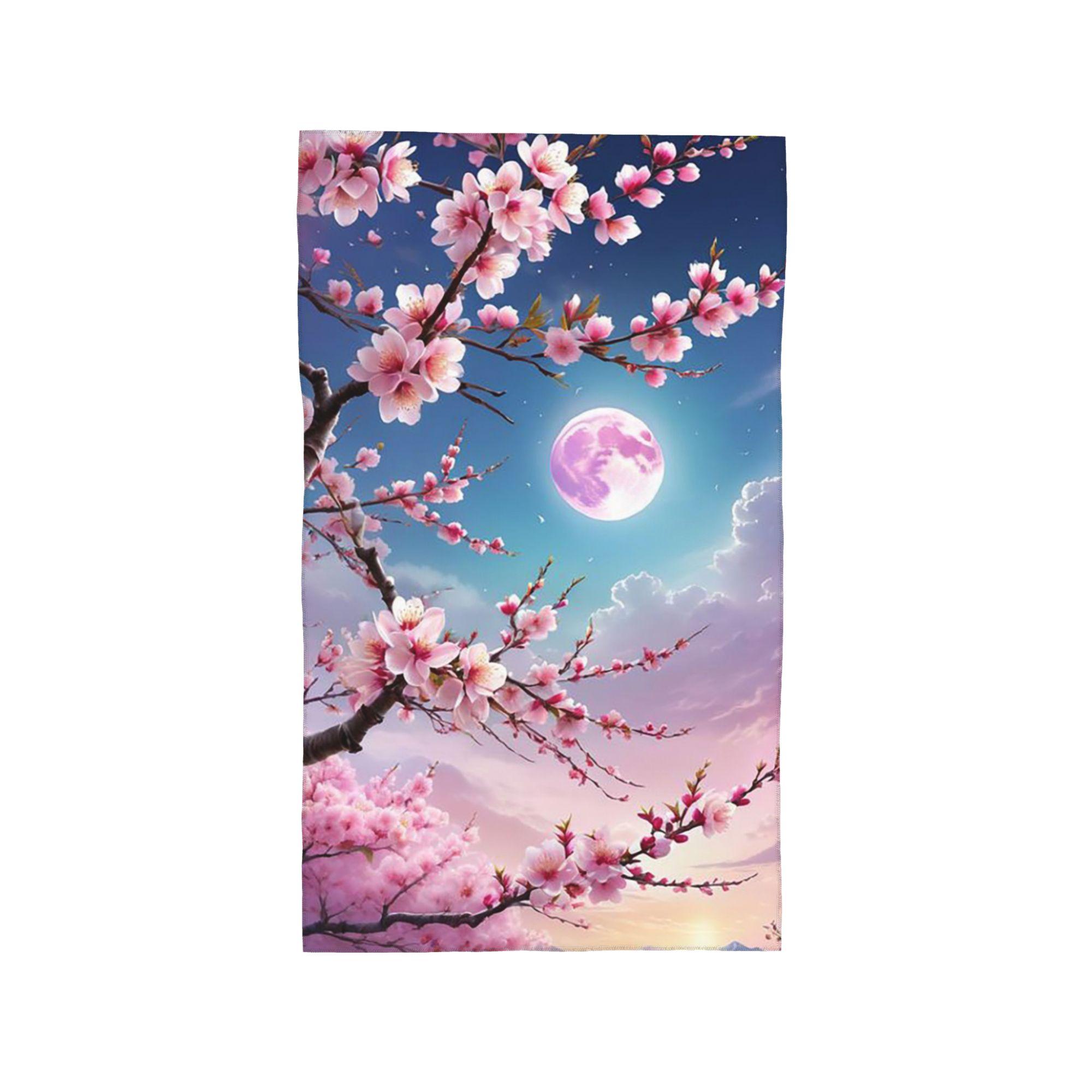 

Sakura Cherry Blossom Japanese Flowers Soft Face Towel Quick Dry Pool Bath Cotton Towels Absorbent Quick W30*H60(CM)
