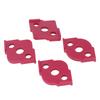4 Pcs Radius Jig Router Template ABS Wear Resistant Woodworking Corner Radius Jig Half Rounded
