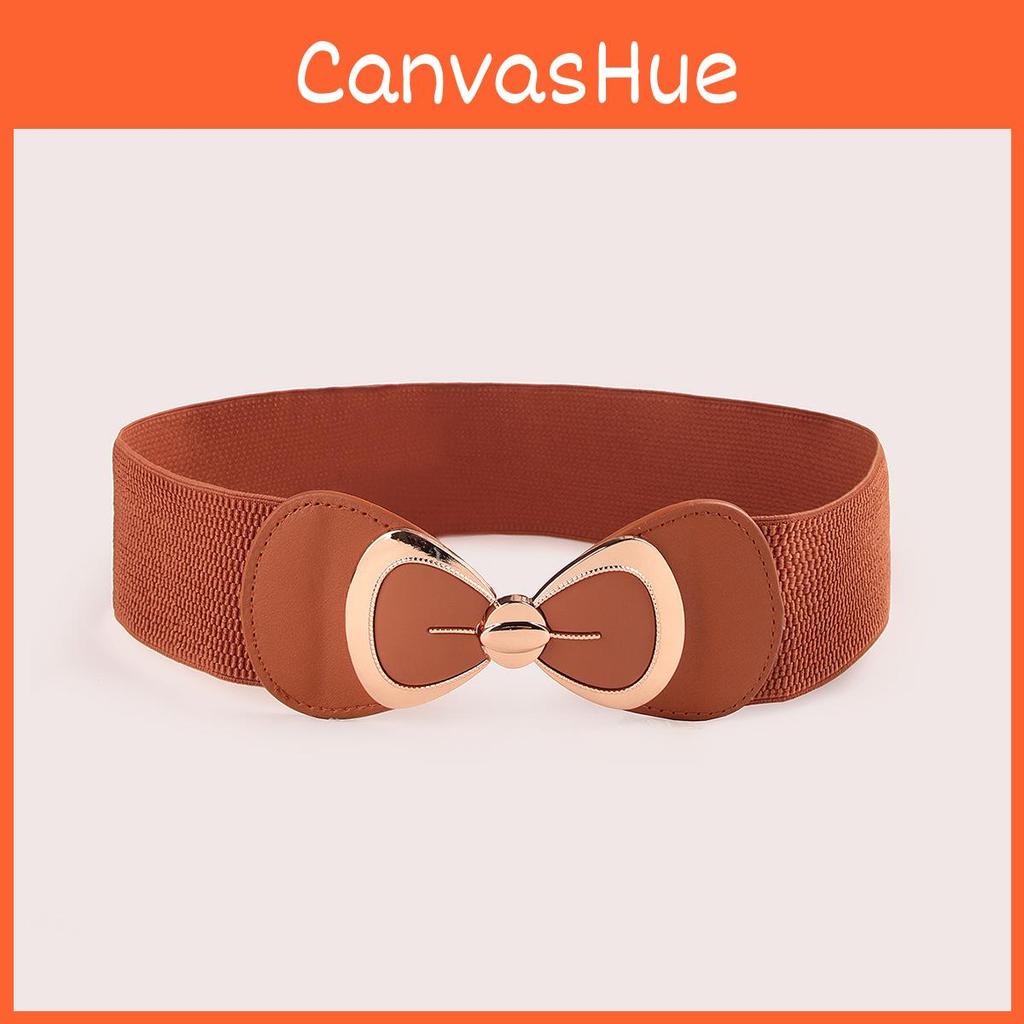 Womens Casual Dress Belt With Faux Leather Material And Hook Closure