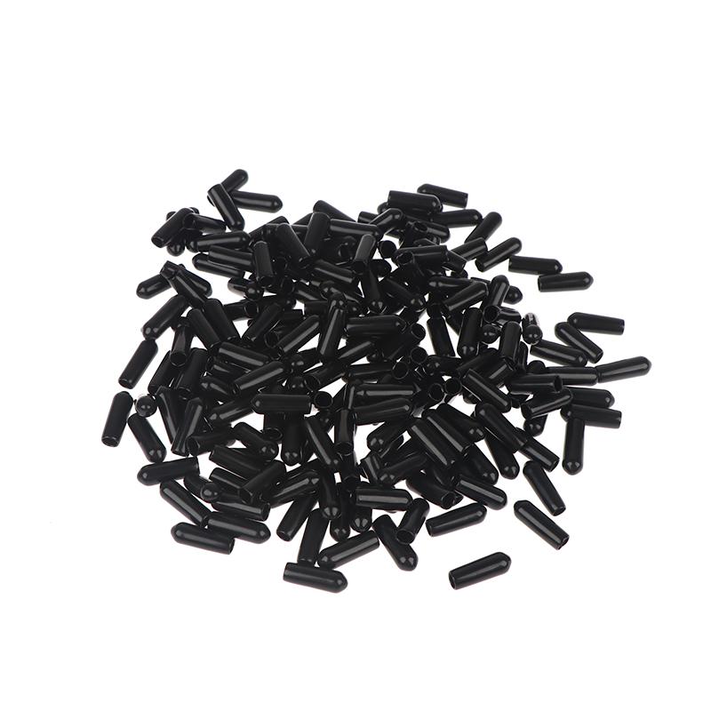 200 Pezzi Protezioni Filettate per Tubi in Plastica Tappi Terminali a Vite in Gomma PVC Resistente Coperchi Mozzo per Raccordi Hardware