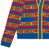 Gucci Valentine's Day Knitwear Men's Multicolor V-neck Moderate Cardigan 743120-XKDCC-4298