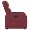 Electric Recliner Chair Wine Red Fabric