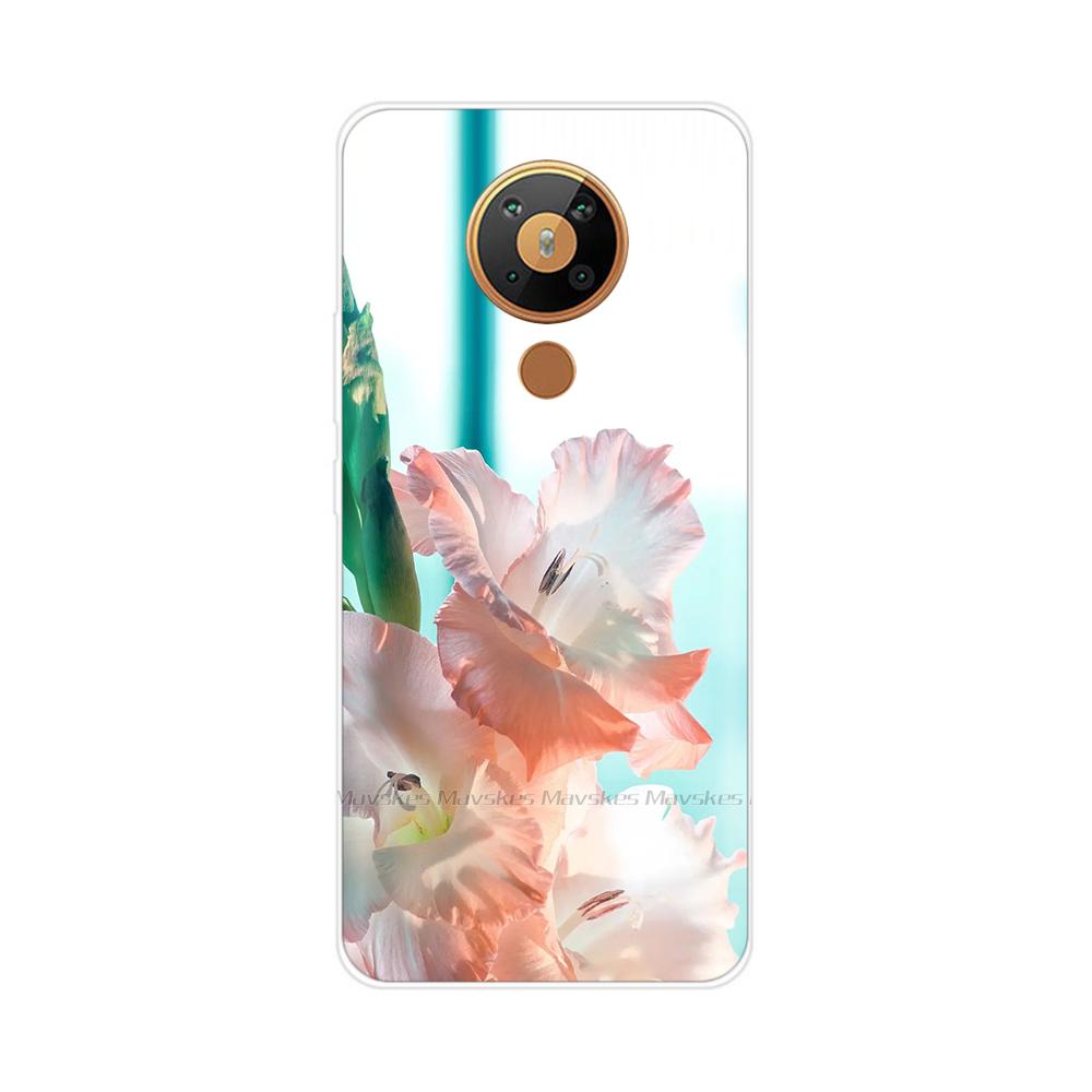For Nokia 5.3 Case Transparent Phone Case Printing Bumper For Nokia 5.3 Nokia5.3 Case Back Cover 6.55'' TPU Soft Silicone Shells