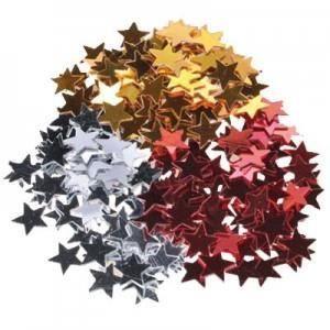 Confettis étoiles - Décoration de table pour fêtes et réveillon - Haute qualité - 3 couleurs au choix