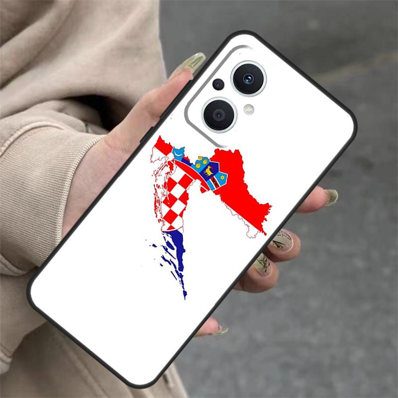 

Croatia Flag Case For OPPO Reno 14 12 11 10 13 Pro 14F 13F 12F 11F 8 7 Lite OPPO Find X9 X8 X6 Pro Cover OPPO Reno13 F