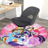 1pc My Little Pony Friendship is Magic Round Carpet  Anime Cartoon Design, Office Chair Mat, NonSlip Rug for Home Decor, Living Room, Bedroom